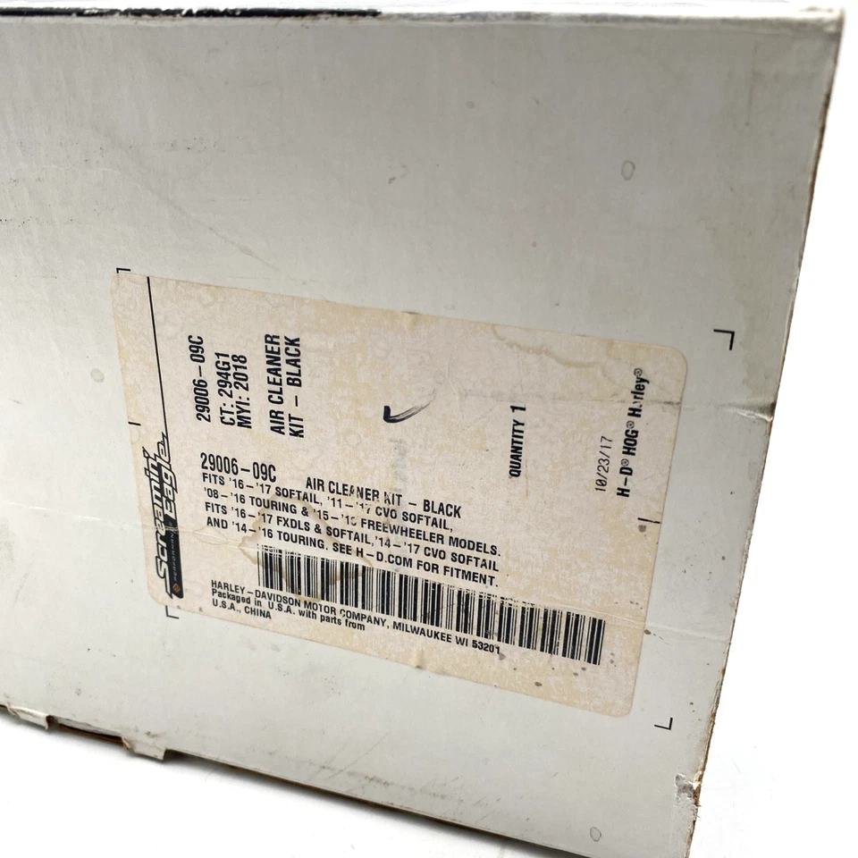 Limpiador de aire Screamin Eagle Heavy Breather 08-16 Touring OEM Harley 29006-09c Foto 3 de 4