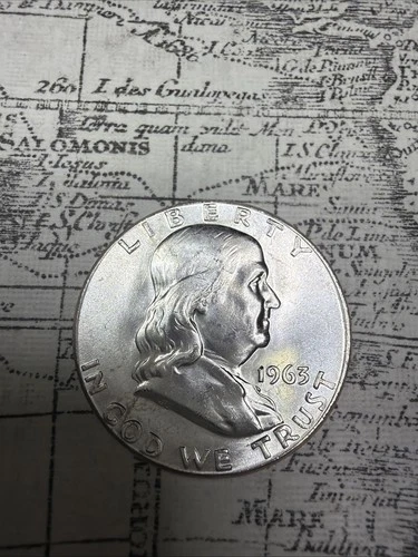 1963 Franklin Half Dollar Brilliant Uncirculated - FH05