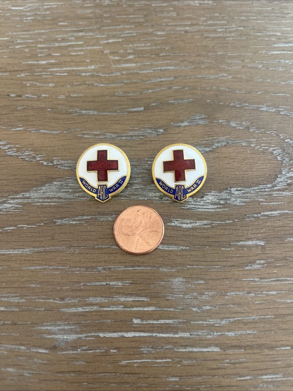 Vintage WWII ARC American Red Cross Pins
