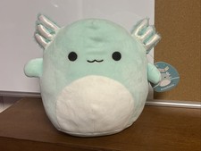 Squishmallows 10  Anastasia The Axolotl Teal Fuzzy Ears Plush Soft KellyToy