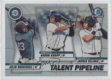 2020 Bowman Talent Pipeline Trios Chrome Julio Rodriguez Aaron Knapp 07hr