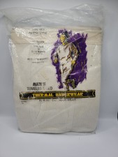 Vintage 70s NOS Mens Tumble Dried Thermal Underwear Drawers Size M Medium 34-36