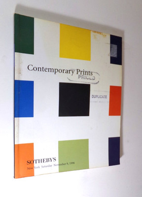 Sotheby s Contemporary Prints November 9, 1996 Sale 6909  VG