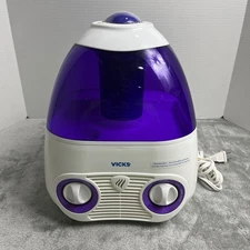 RARE Vicks V3700 - Starry Night Filtered Cool Mist Humidifier 1 Gal. Tank Purple