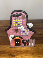 Halloween Haunted House Tea Light Candle Holder - Tea Light Is Not Included