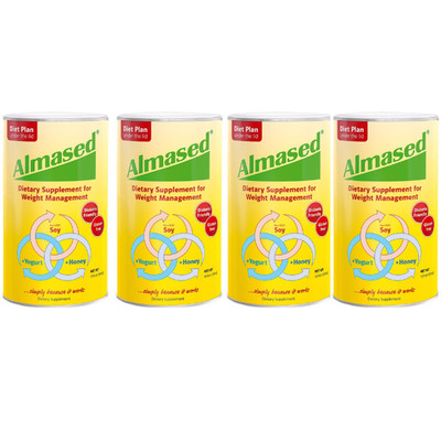Almased High Protein Supplement & Weight Loss Shake Original 17.6 oz 4 PACK