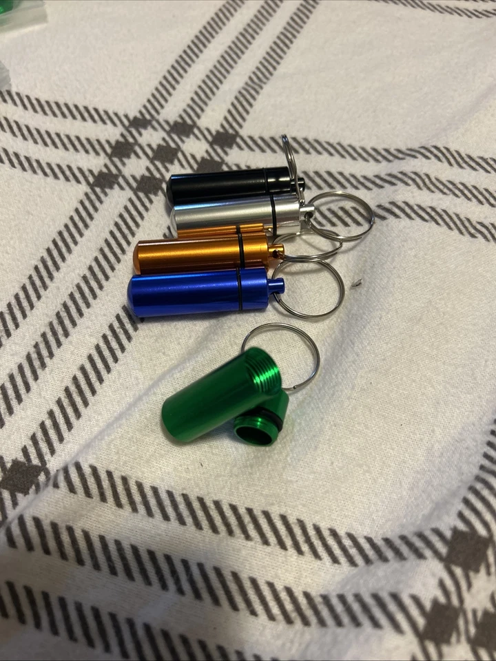 5 Bison Tubes Caches Containers Geocache ~3" Long With Rubber Seal, Very Nice - Image 2 of 2