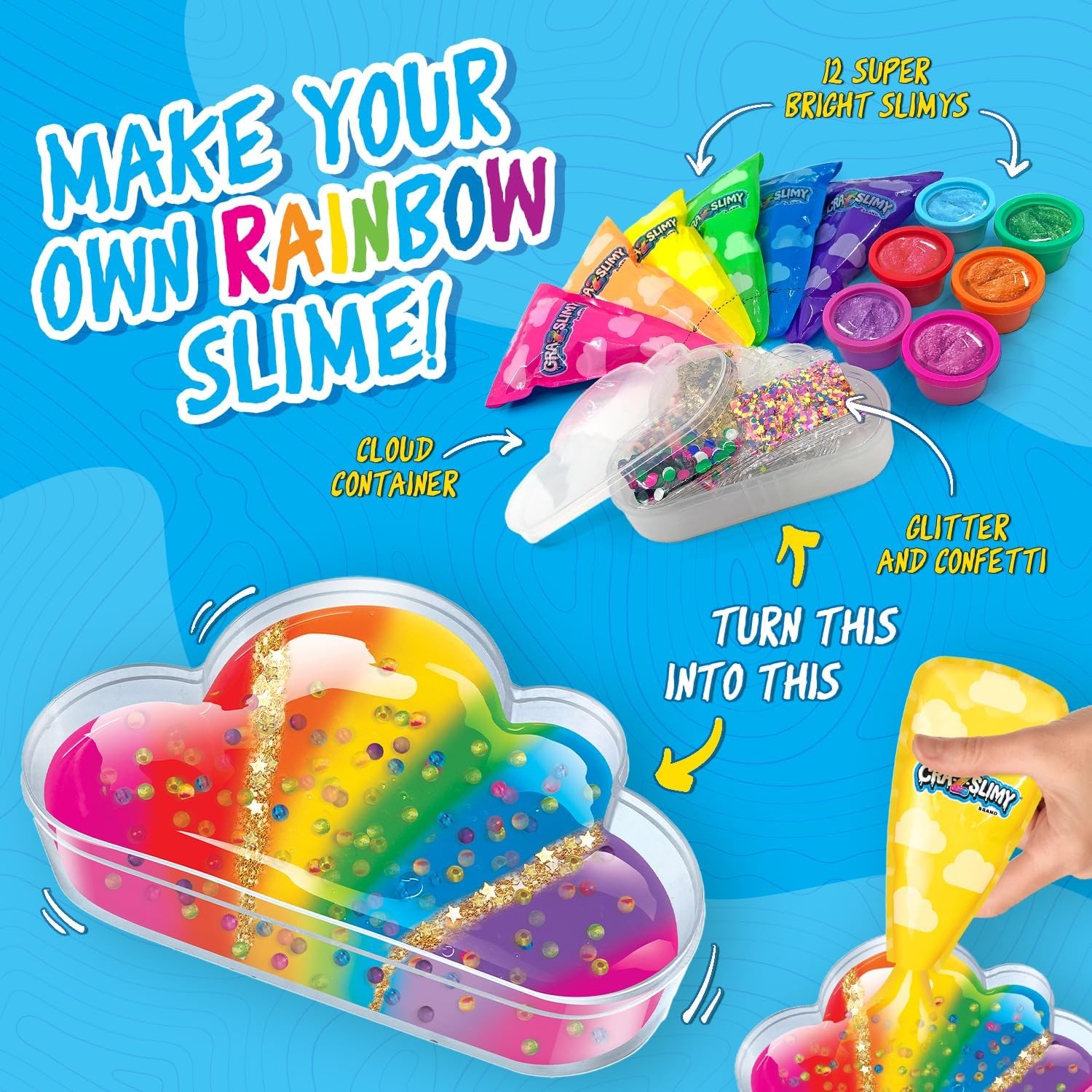 CRA-Z-Slimy Over The Rainbow Slimy Creations Kit - Slime Mixing Set,... 