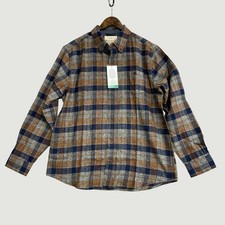 Weatherproof Vintage Mens XL Plaid Button-Up Flannel Shirt M0320