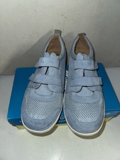 DB Easy B Pheasant Blue Suede Leather Trainer Shoes Size 8 6V Used 1006