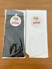 Jemme 2 Pair Fingerless Lace Gloves-1 Black and 1 White NIP