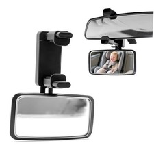 360  Curved Car Mirror without Dead Angle, Clip-On Wide-Angle Convex Facing