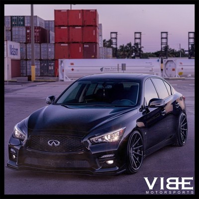20'' FERRADA FR4 BLACK CONCAVE WHEELS RIMS FITS INFINITI Q50 SEDAN