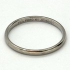 VCA Van Cleef & Arpels Platinum PT950 Band Ring Sz 9.5