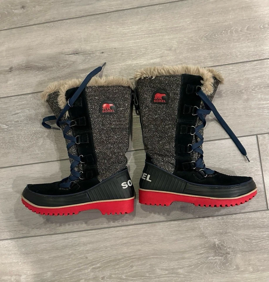 Botas de nieve Sorel Tivoli Il altas impermeables espiga elegantes para mujer talla 7,5 Foto 2 de 4