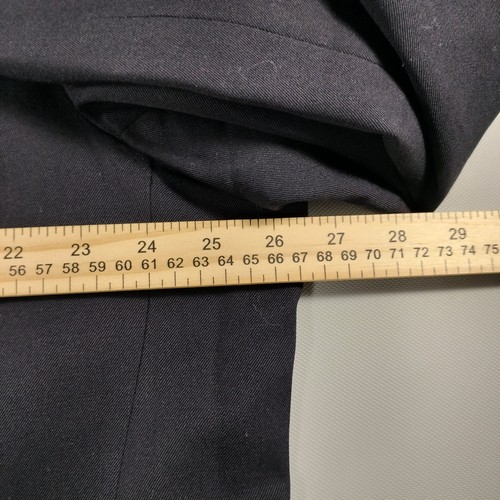 Pierre Cardin Today's Man Wool Black Blazer Sport Coat Jacket Gold Buttons Sz 52 - Picture 7 of 10