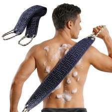 Exfoliating Back Scrubber for Shower, 38 Inch Double-Sided Bath Exfoliator  ...