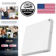 Compact WiFi 6 Travel Router with Advanced Network Security and Guest Portal