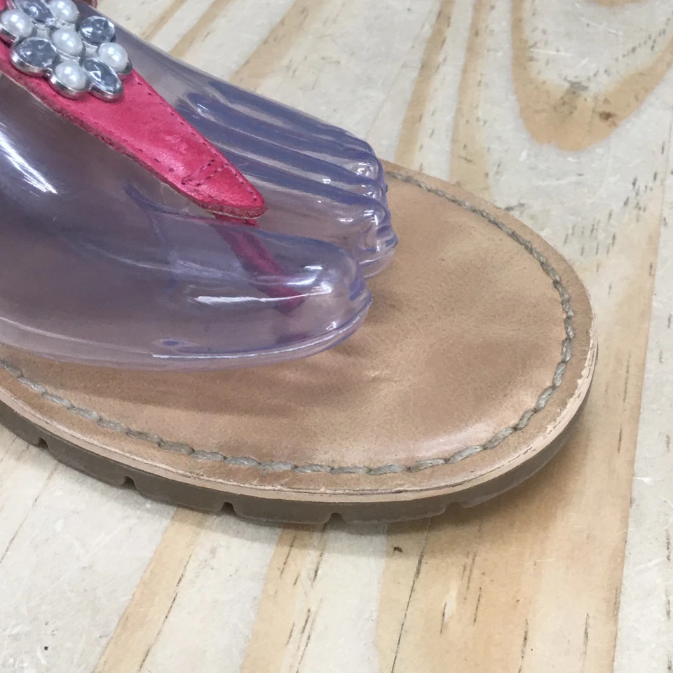 Sandalias Naturalizer Mujer 8M Alka Cordones Cuero Rosa Puntera Cómodas Planas Foto 4 de 4