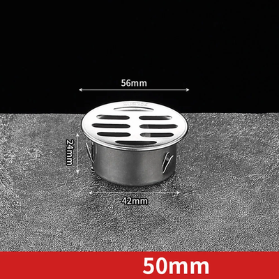 #ad 50 200MM Floor Drain Balcony Floor Drain Stainless Steel Large Displacement Drai $9.99