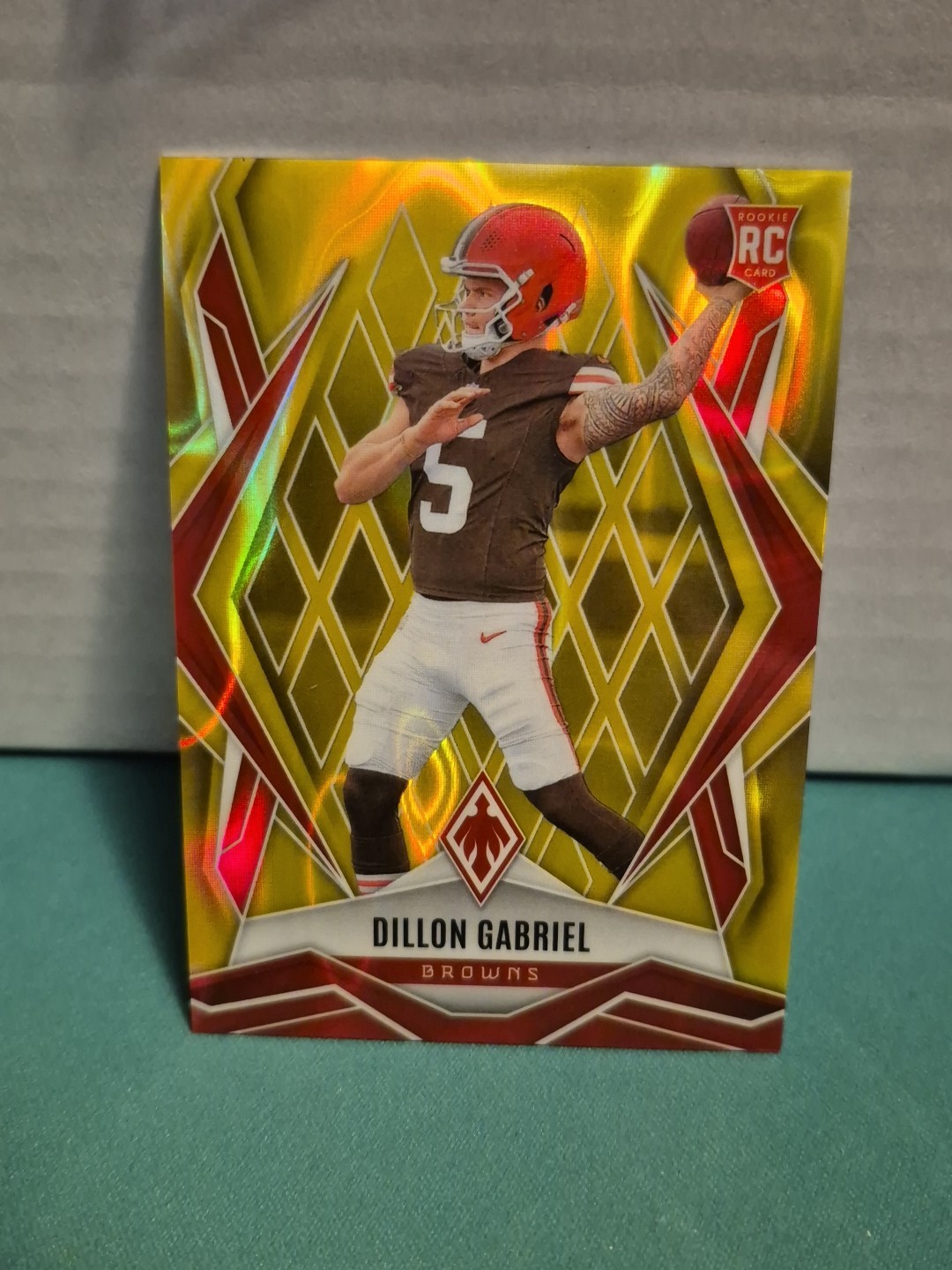 2025 Phoenix Dillon Gabriel Yellow Lava /125 #175 Rookie Browns