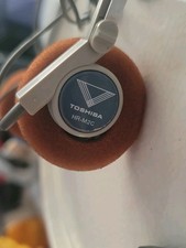 Vintage Toshiba HR-M2C Wakman Wired Earphones w/ Cushions - Japan - Excellent