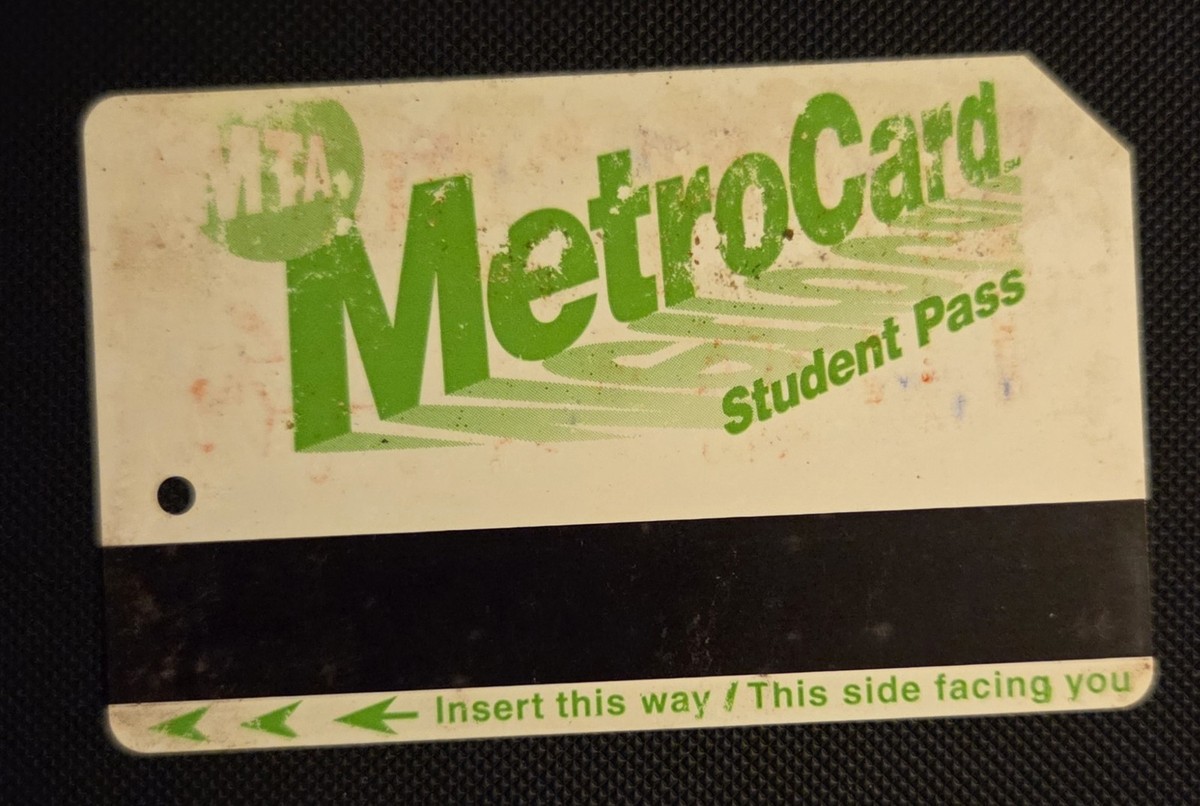 MTA NYC Metrocard Green Student Pass 8/16/2002 Expiration | eBay