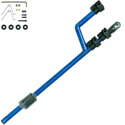 Tele-Knox Carbon S Schaft/Vorbau für Minelab Equinox (600/800) Detektor hellblau