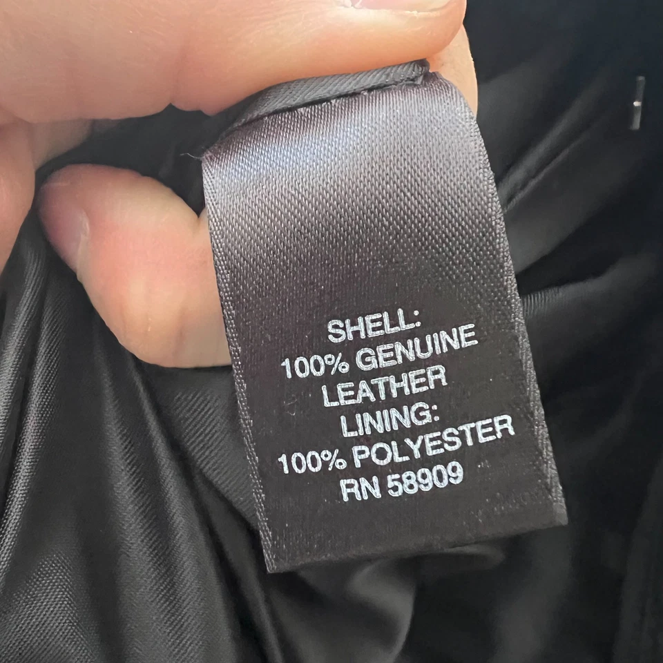 Pantalones Cortos Gianni Bini Para Mujer XS Negro Cuero Genuino Tiro Medio 3" Entrepierna Festival Foto 4 de 4