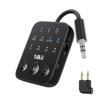 1Mii SafeFly Dot2 Bluetooth 5.3 Transmitter Receiver 3.5mm Dual Link AptX HD