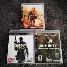 PS3 Call of Duty Modern Warfare, 3 game bundle, MW2, MW3 COD4 MW, tested,in VGC.
