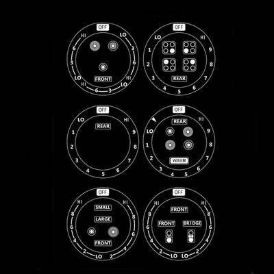6 Stove Dials Sticker for Burner Cooktop Hob Cooker Top Oven Replacement Adhesiv