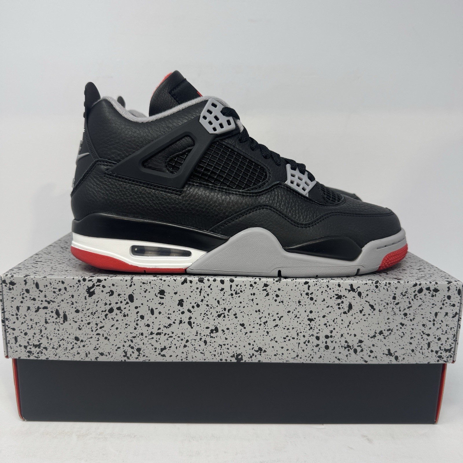 Air Jordan 4 Retro Bred Shoes Reimagined 2024 (FV5029-006) TD, PS, GS + Men's
