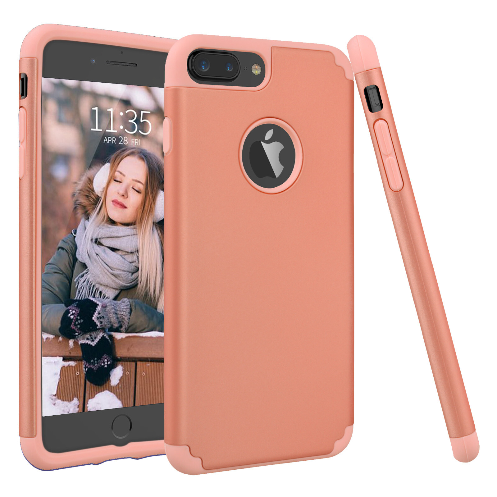 Case For iPhone X 6S Plus Shockproof Silicone Cases Heavy Duty