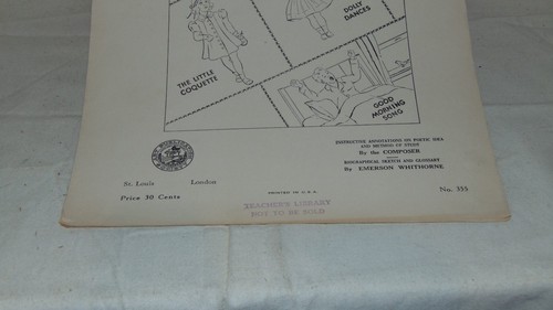 BIBLIOTECA DEL PROFESOR DE PARTITURAS NÚMERO 355 FELIZ INFANCIA - Imagen 3 de 6