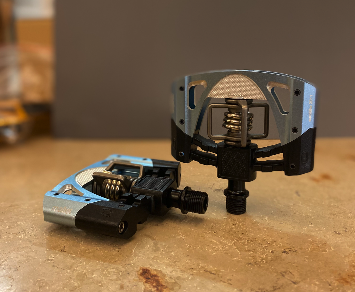 Crank Brother Mallet C MTB Clipless Pedals Blue NEW | eBay