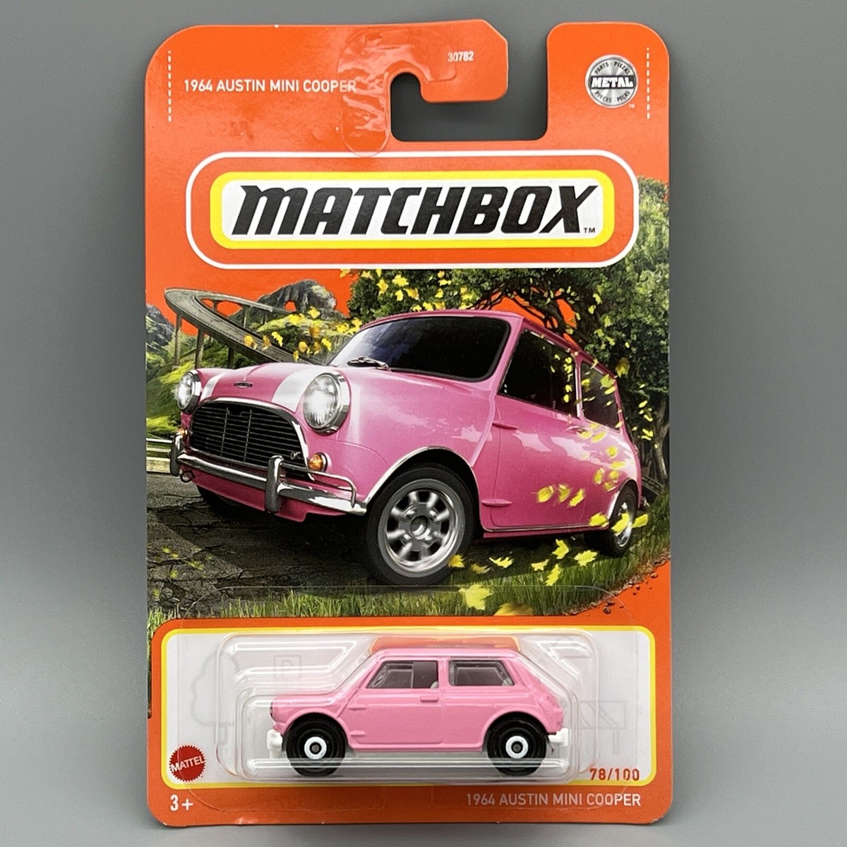Matchbox 1964 Austin Mini Cooper Pink #78 78/100 Free Shipping