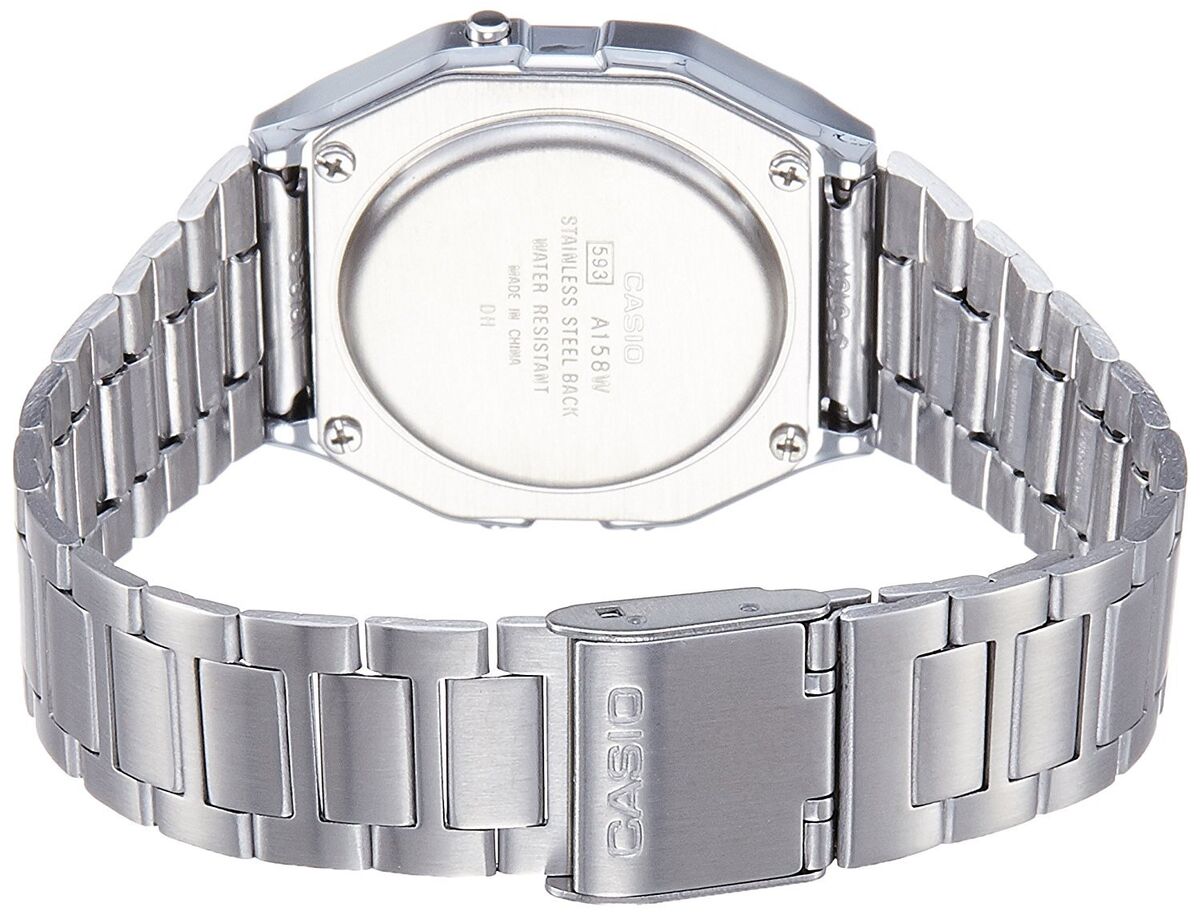 CASIO A158W-1 Unisex Classic Silver Digital A158 Sport Watch WR 30M NEW CASIO A158W-1 Unisex Classic Silver Digital A158 Sport Watch WR 30M NEW