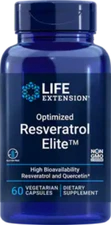 FOUR PACK Life Extension Optimized Resveratrol Elite 60 veg caps TAKE OFF $22