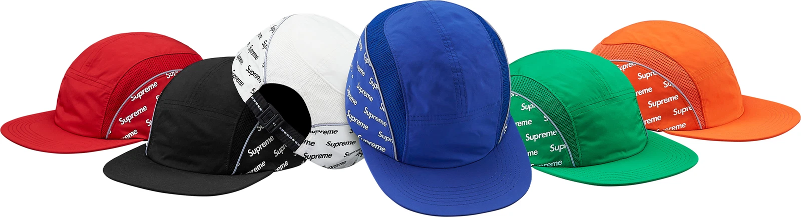 Capuchon panneau latéral logo Supreme Diagonal noir royal S/S 18