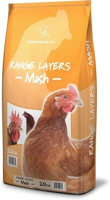Copdock Mill Range Layers Mash Chicken Feed for Laying Hens & Poultry Food 20Kg