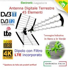 Antenna Tv Esterna Digitale Terrestre Direttiva Alto Guadagno Canali 21-60 UHF