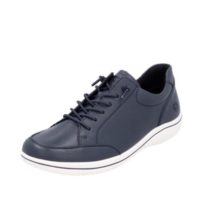 REMONTE Damen Sneaker blau D1E07-14 Glattleder lose Einlage