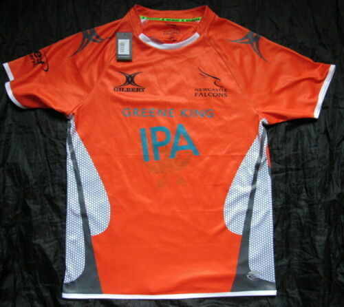 Maillot De Rugby Newcastle Falcons Kooga 2004/2005 - Taille M Adulte, Couleur Noire - Occasion En Bon état (traces De Repassage)