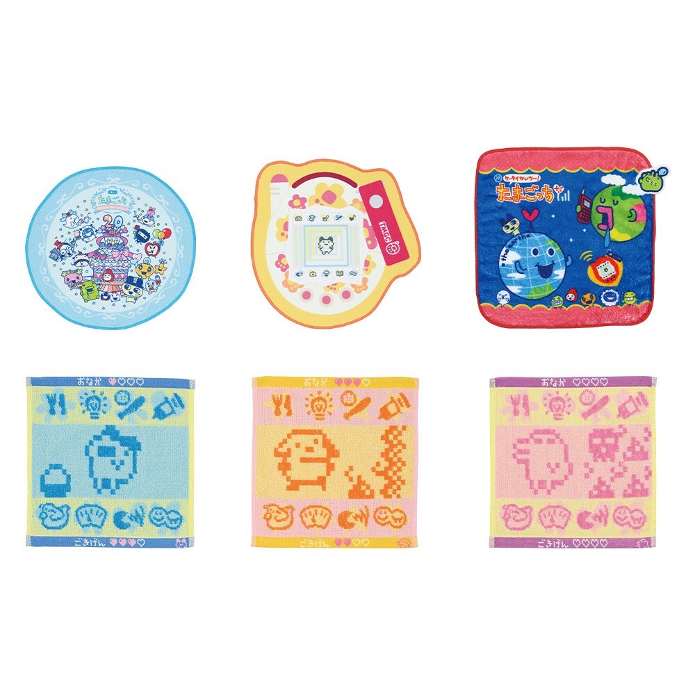 Ichiban kuji Tamagotchi 20th Anniversary Towel collection All 6