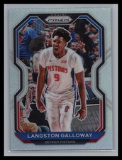 2020-21 Panini Prizm NBA #227 Langston Galloway Silver Prizm Detroit Pistons
