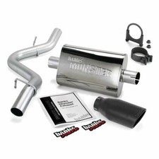 Banks Power Monster Exhaust Black Tip Fits 1997-1999 Jeep Wrangler 2.5 4.0l Banks Power Monster Exhaust Black Tip Fits 1997-1999 Jeep Wrangler 2.5 4.0l