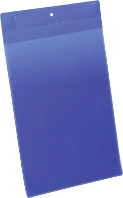 Durable Kennzeichnungstasche plus (A4 hoch) Packung à 10 Stück, blau, 174707