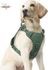 rabbitgoo Military Dog Harness for Large Dogs with Handle Adjustable Reflective