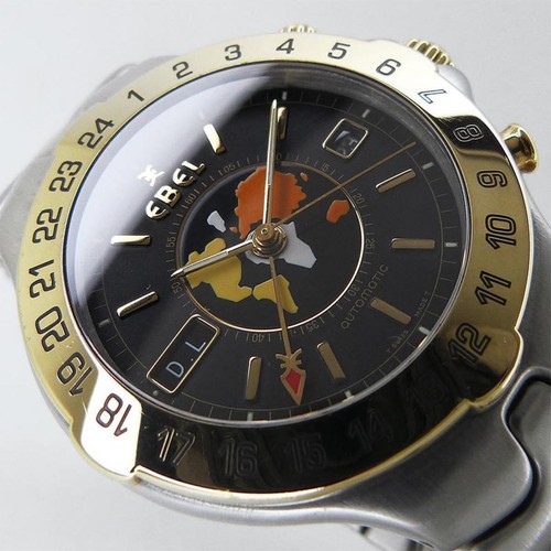 Orologio EBEL E6122641 Sportswave Meridian World Time GMT Automatico SS×YG... - Foto 6 di 6